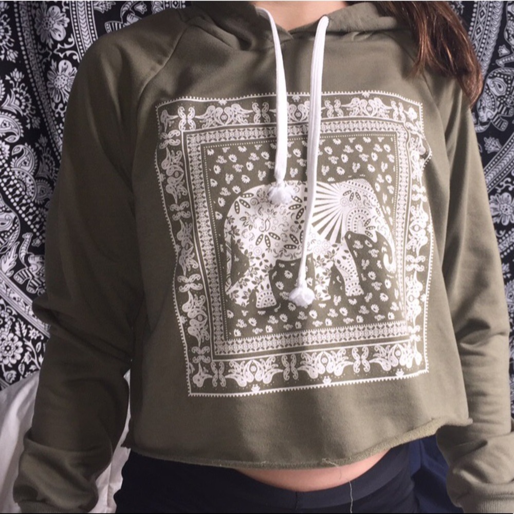 🎉price drop🎉 RUE 21 cropped hoodie🐸